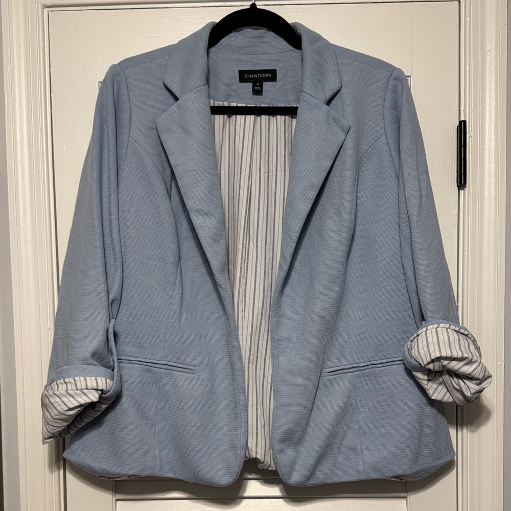 41 Hawthorn Light Blue Women's Blazer size 1X